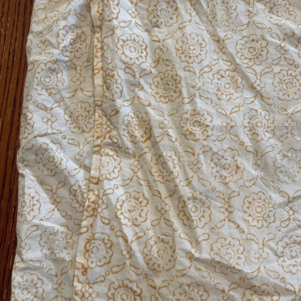 Anthropologie Sham Desert Garden Organic Cotton Printed Percale Euro Sham